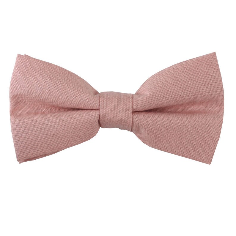 KIDS Blush Light Pink Bow Tie Bow & Childrens Cotton Bow Ties Etsy