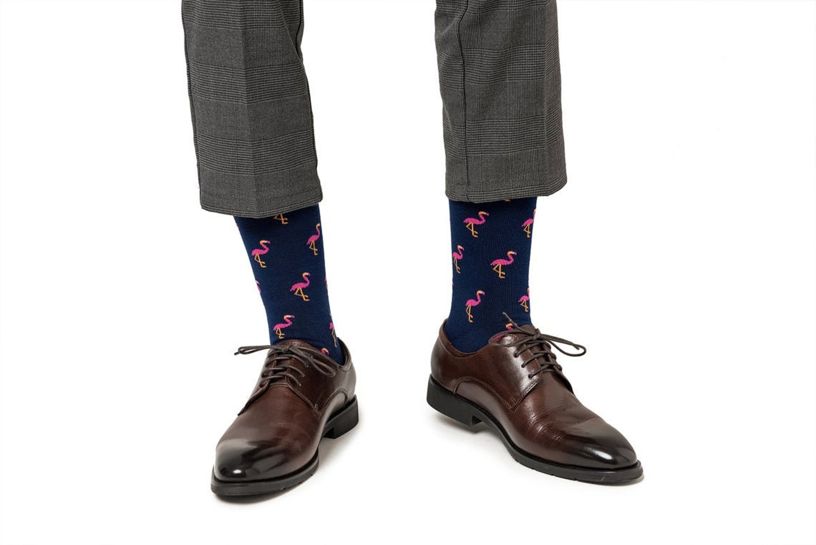 Flamingo Socks & Tie Combo Gift for Men Animal Lover | Etsy