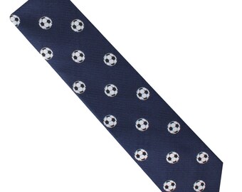 World Cup FIFA | Soccer Football Fan Skinny Tie Mens Necktie | Ronaldo Messi Tie | Birthday Gift for Him | Soccer Football Lover for Men