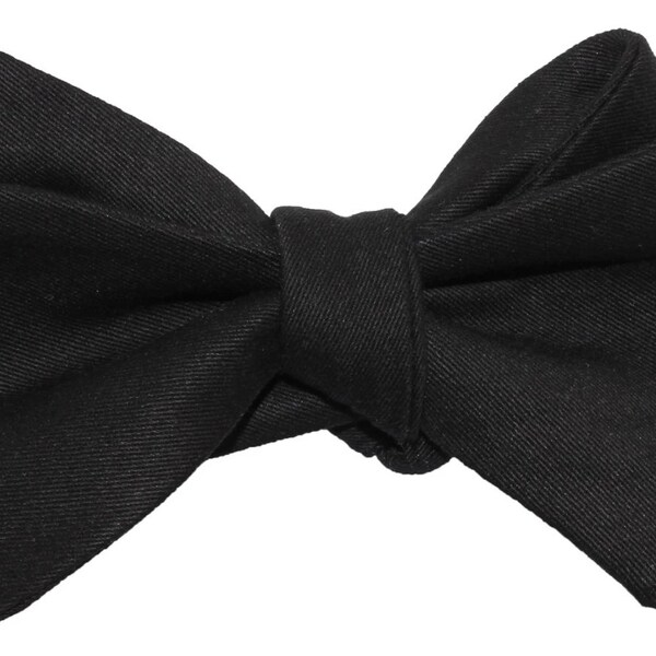 wool self tie bow tie