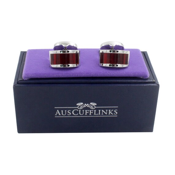 ruby wedding cufflinks