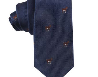 Goat Skinny Tie Mens Necktie Animal Tie | Greatest of All Time Gift for Him | Groomsmen Wedding Ties | Work Colleague Tie | Fathers Day Gift