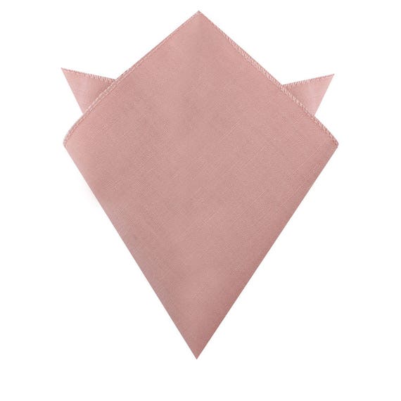 Ties R us Plain Blush Pink Pocket Square Handkerchief hanky 