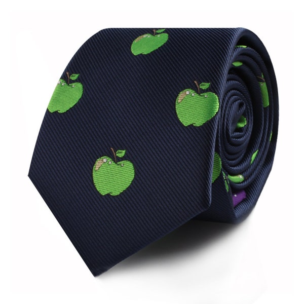 Apple Lover Apple Farmer Tie for Him |  Apples Gift for Men | Neckties for Men | Work Colleague Going Away Gift for Him