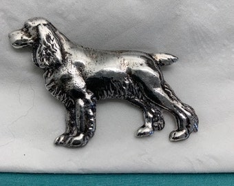 Sterling Silver Cocker Spaniel Pin