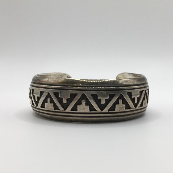 Sterling Silver Thomas Singer Navajo Cuff Bracelet