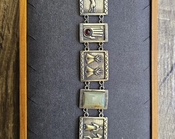 Carolyn Pollack Relios and Victoria Adams Sterling Silver Storyteller Bracelet