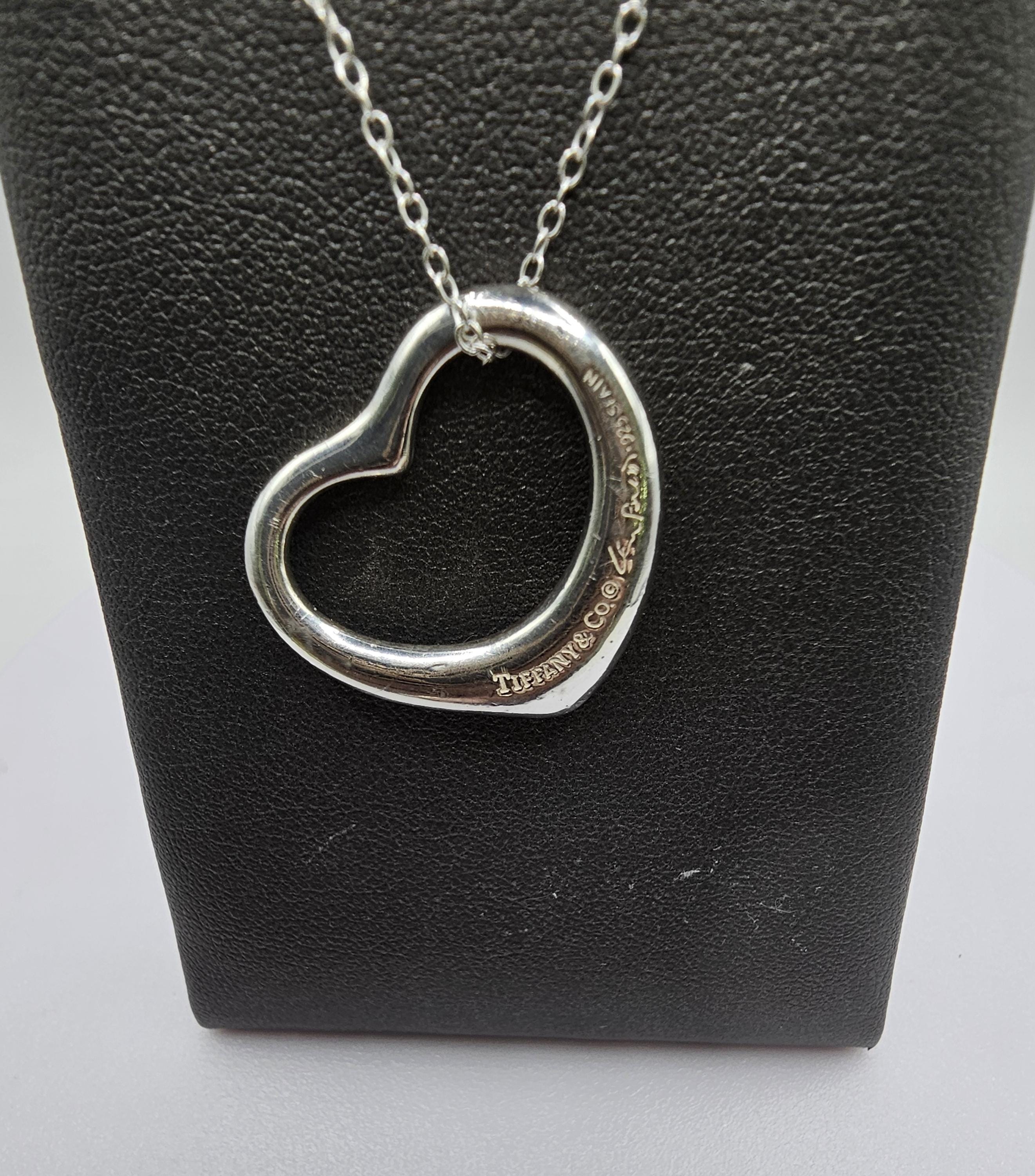 Tiffanys and Co Open Heart Necklace - Etsy