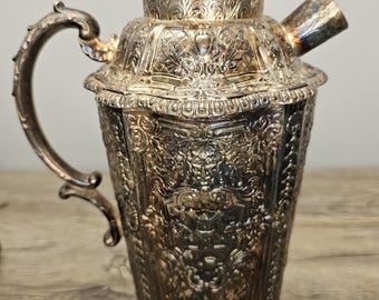 Martini Shaker/Pitcher, Silverplate