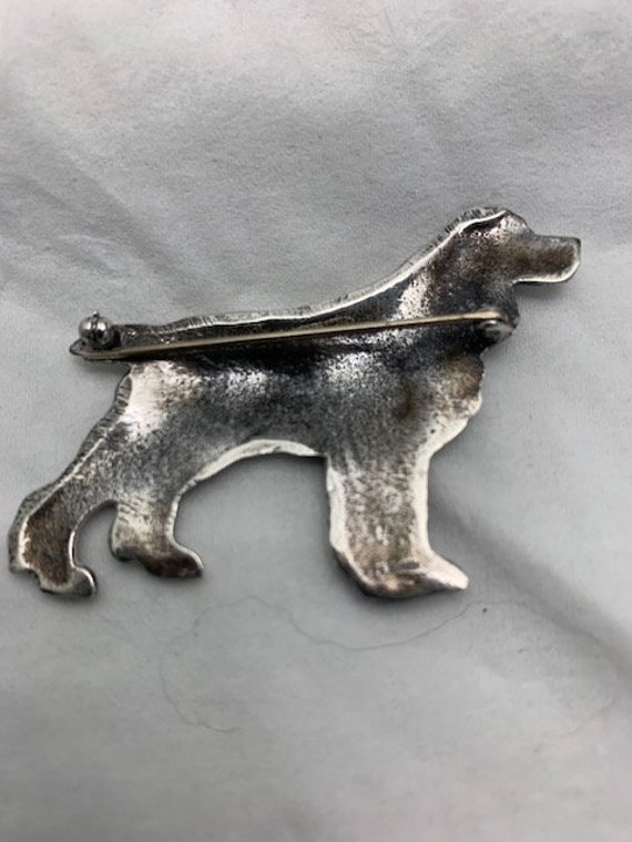 Sterling Silver Cocker Spaniel Pin - image 2