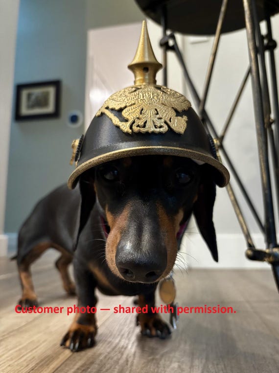 Pickelhaube Dog Helmet STL File Dog Armor 3D Print Files Pet