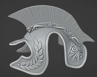 Spartan Helmet for dogs. STL File for 3D printing. Scale To Size. Costume, prop, cosplay, dog armor. DIY. Instant Digital File Download