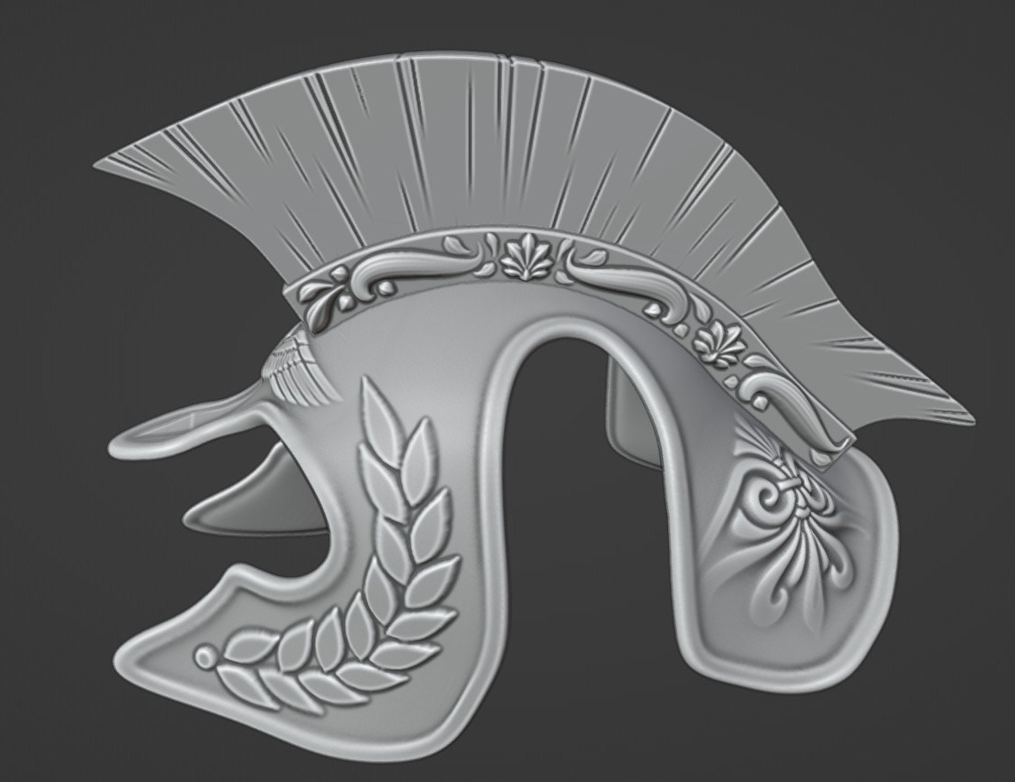 Spartan Helmet for Dogs. STL File for 3D Printing. Scale to Size ...