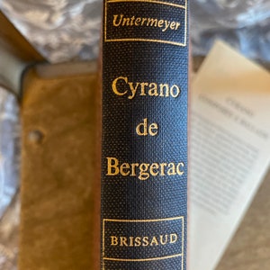 Theater Gift Cyrano De Bergerac Book  By Edmond Rostand introduced the word “panache”into the English language