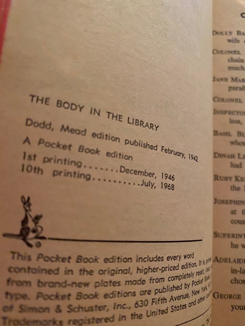 The Body in the Library by Agatha Christie The Body in the Library by Agatha Christie