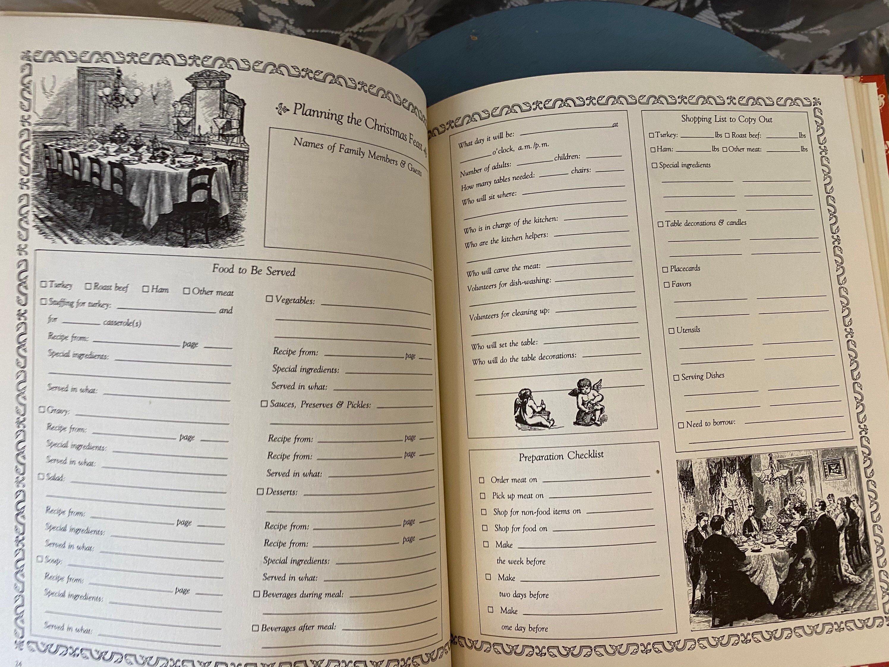 Vintage Christmas Keepsake Gift Book Holiday Memories Etsy Australia