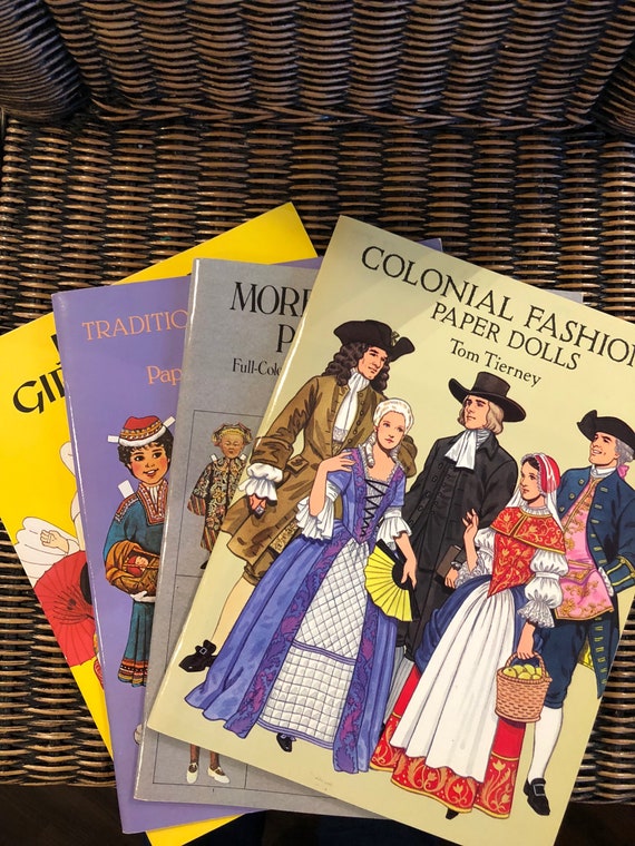 vintage paper doll books