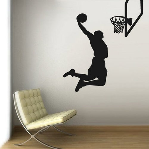 Basketball Court Vinyl Wall Art Decal Sticker. NBA Court Etsy