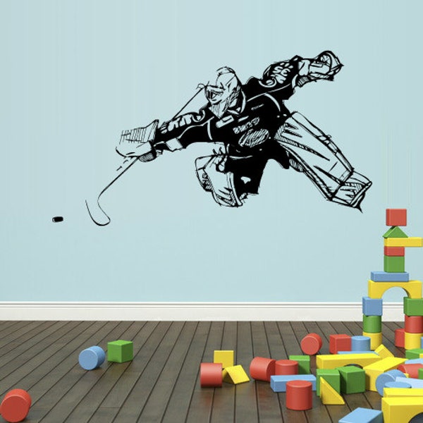Hockey Wall Decal Etsy
