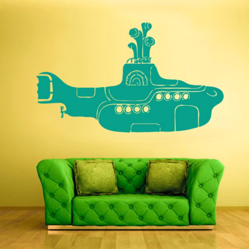 Yellow Submarine Wall Decal Z862 Etsy