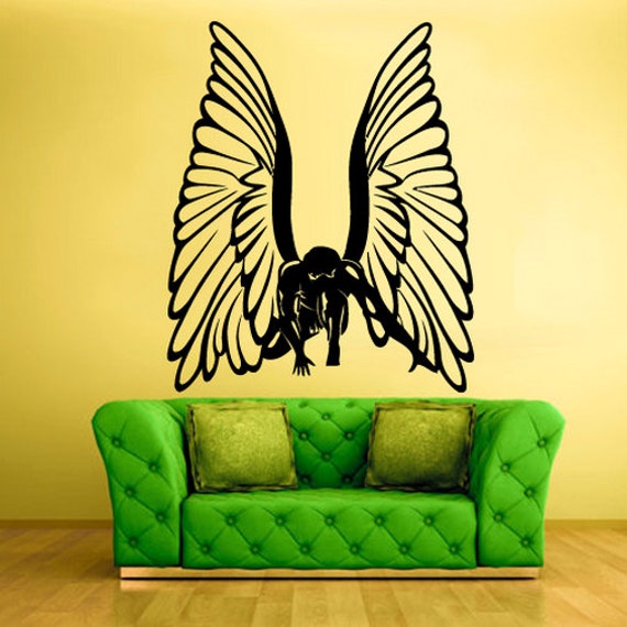wings wall decal angel wings wall decor wings wall art wings | etsy