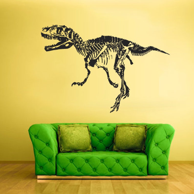 Dinosaur Wall Decal Dino Sticker Trex Z2250 Etsy