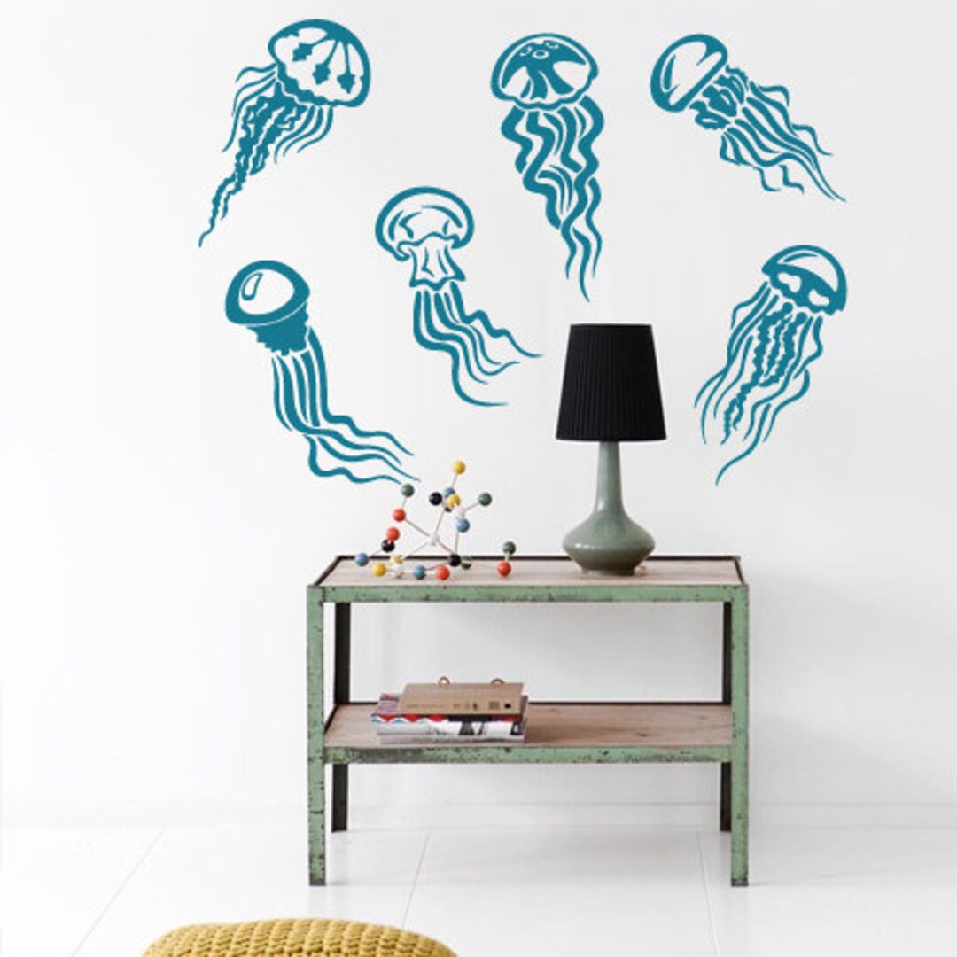Jellyfish Wall Decal 2684 Etsy