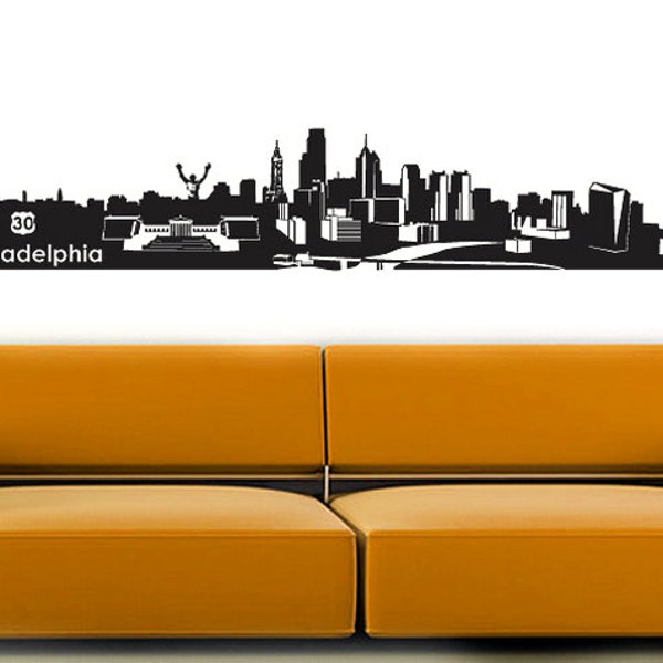 Skyline Wall Decal - Etsy