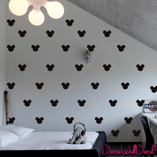 Mickey Mouse Wall decals Polka dot Patterned um1603 Etsy