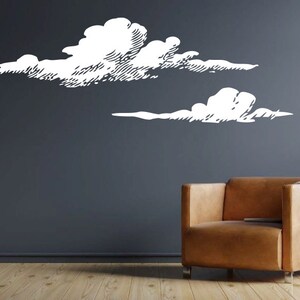 clouds wall decal Z826