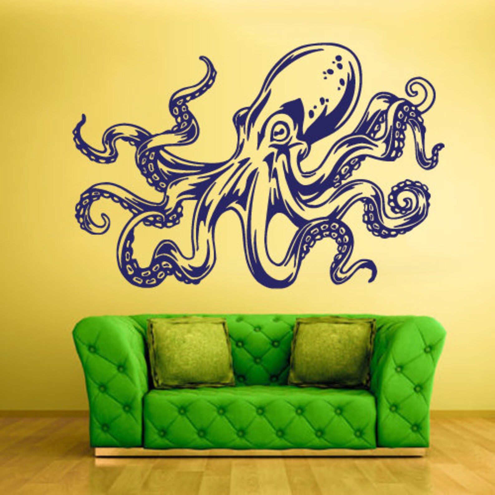 Octopus Wall Decal Z808 Etsy UK