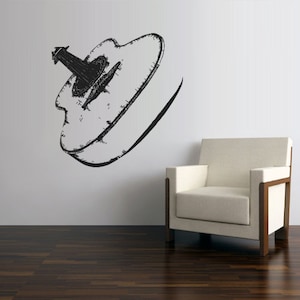 Acoustic Guitar Wall Decal Music Sticker decor  z2781