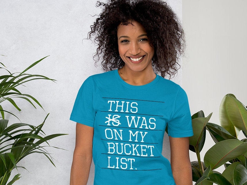 This was on my Bucket List tshirt travel shirt family trip Etsy