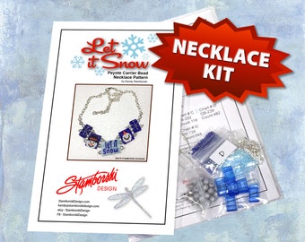 Let it Snow Kit - Peyote Carrier Bead Necklace Kit