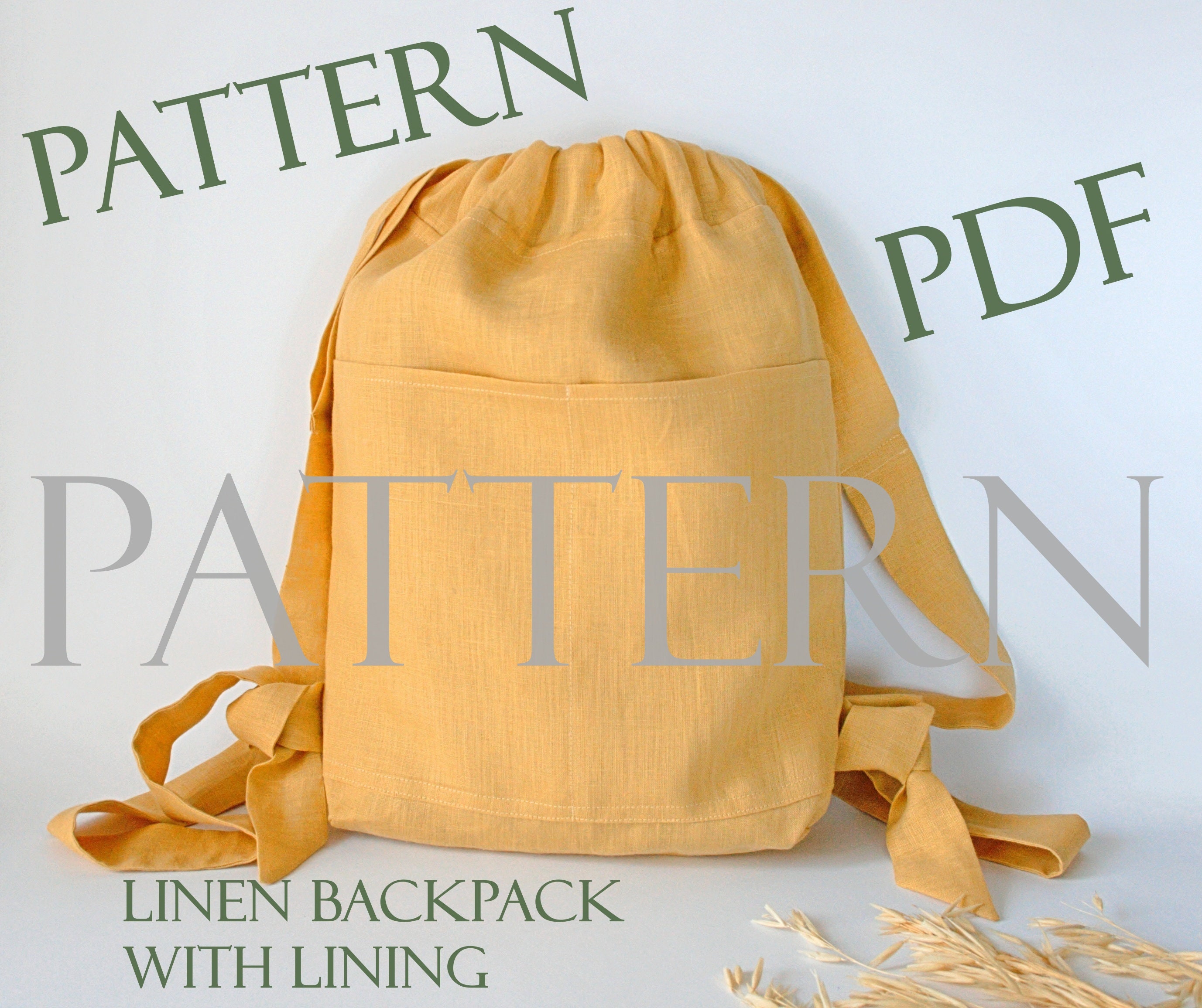 Sewing Pattern Small Drawstring Backpack
