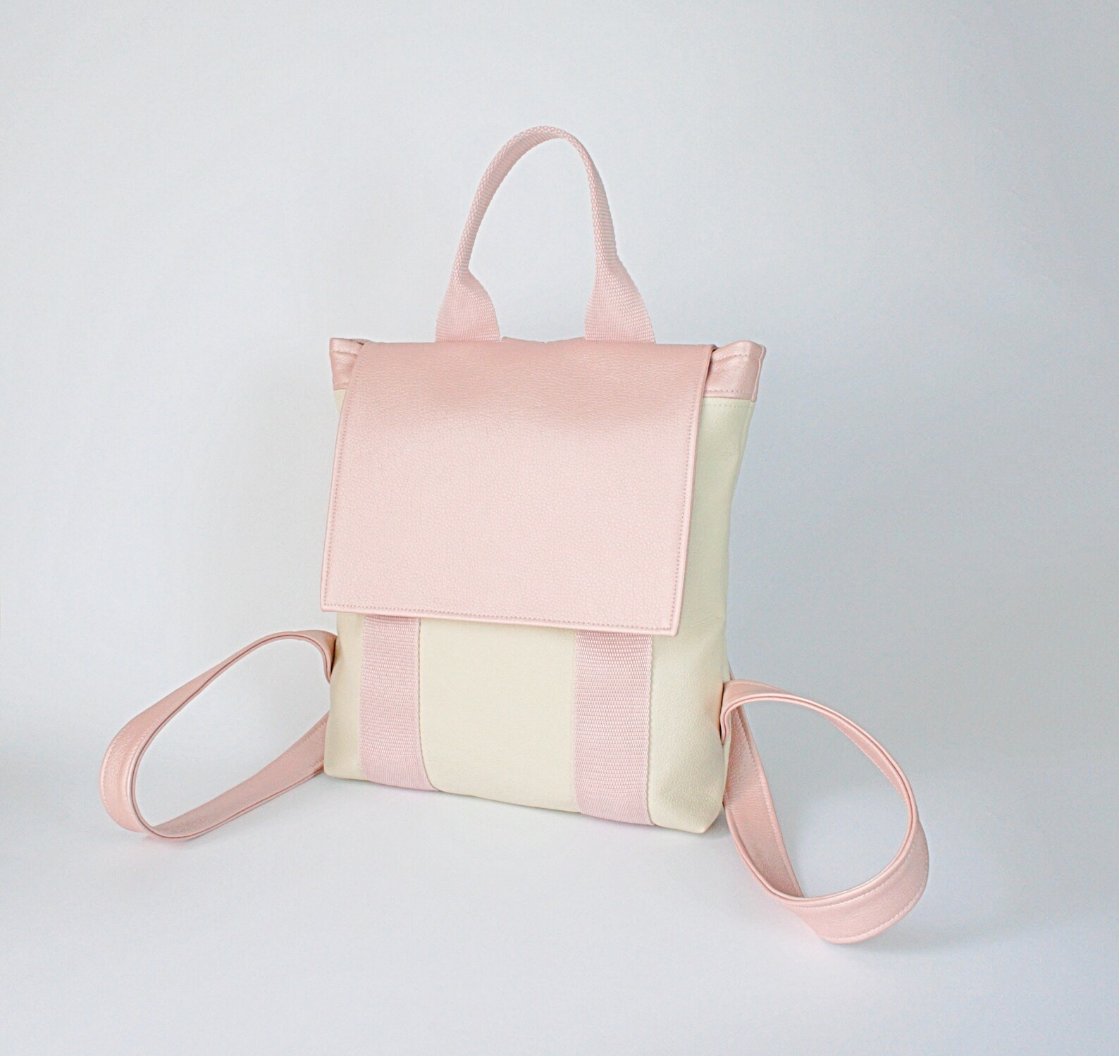 off white backpack pink