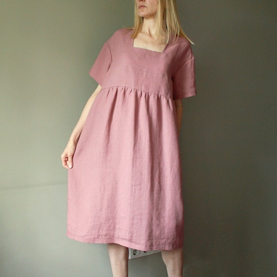 knee length dresses for ladies Fianna Pleated Midi Dress - Coral Pink Satin Sleeveless A-Line Dress main image 0