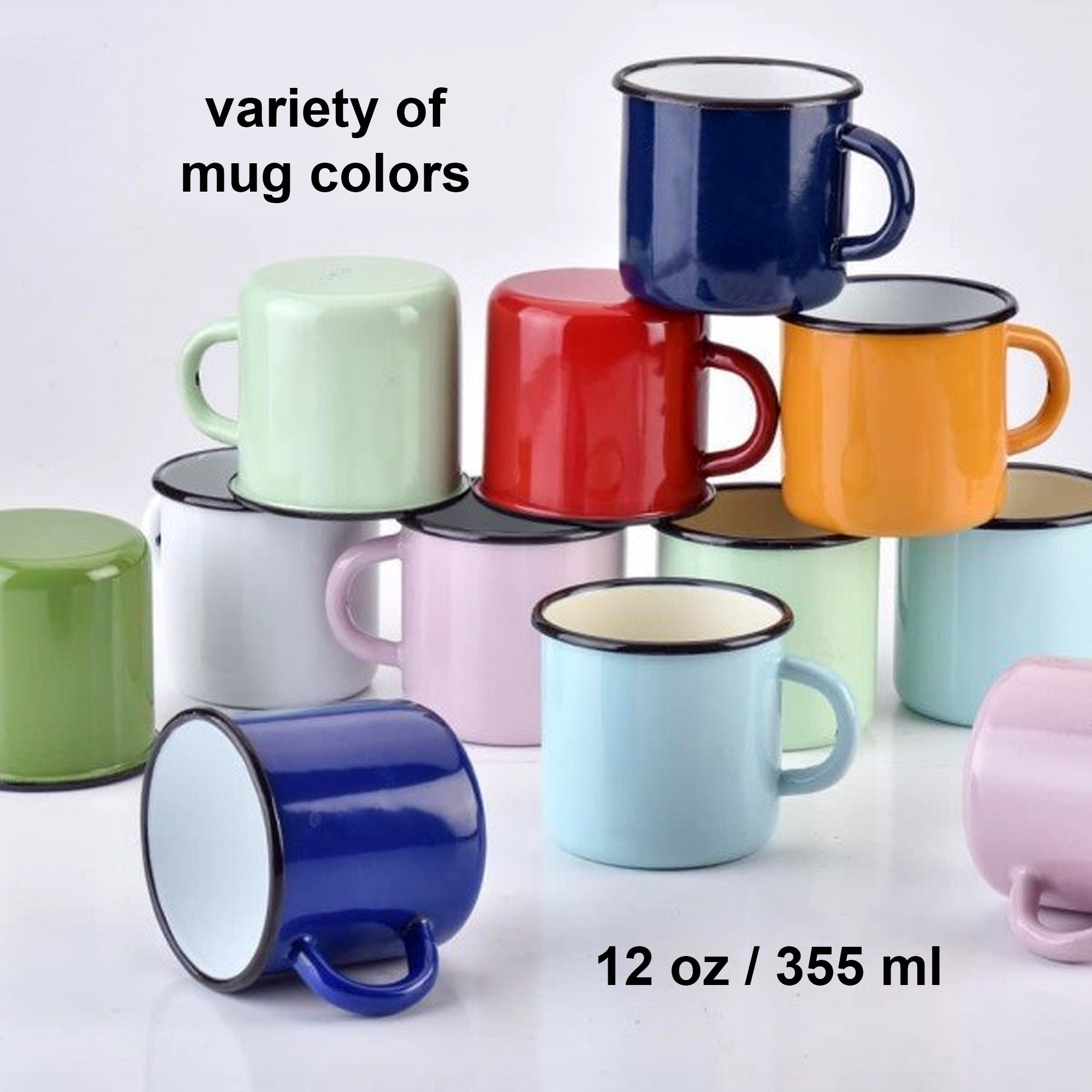 Enamel Coffee Mug - LPN118 - IdeaStage Promotional Products