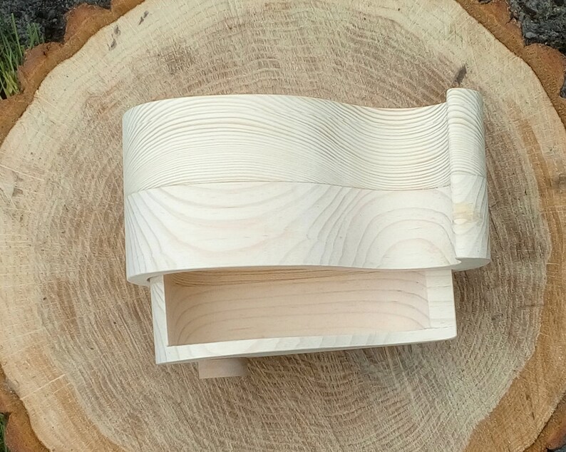 Bandsaw Box Whale Wooden Mini Chest of Drawers Natural Etsy