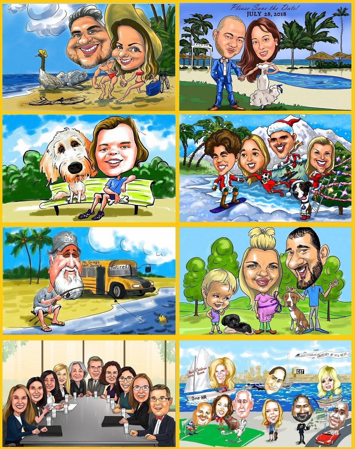 Friend Group Cartoon - Etsy Friend Group Cartoon - Etsy