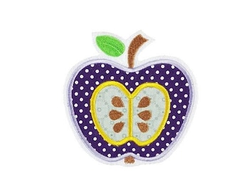 Applications, application, patch purple, red apple