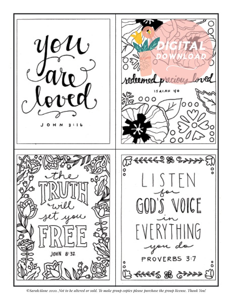 Most Popular Printable Coloring Pages Bundle Christian - Etsy