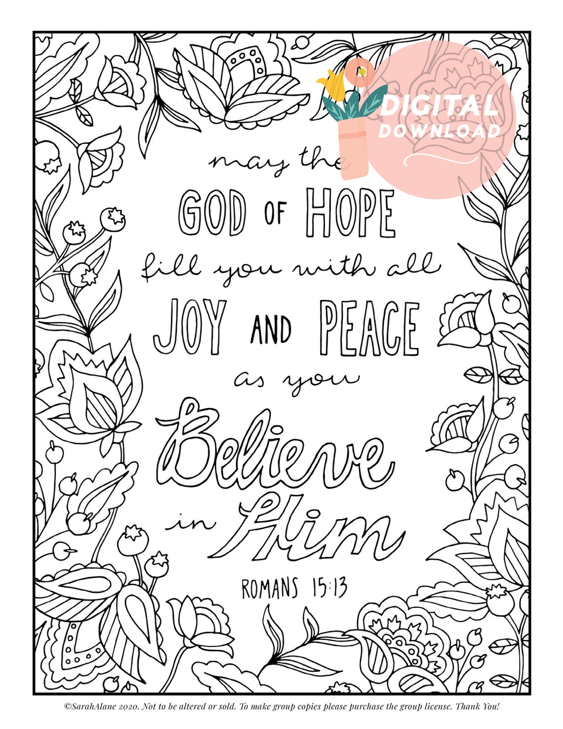 Most Popular Printable Coloring Pages Bundle Christian Etsy