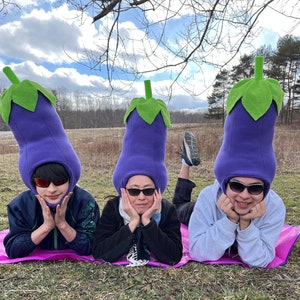 Eggplant Hat