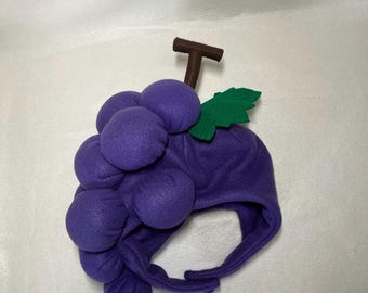 Handmade Fleece Grape Hat: Unique Fruit Hat - Etsy