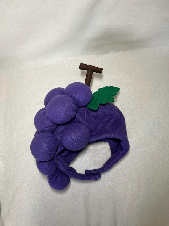 Handmade Fleece Grape Hat: Unique Fruit Hat - Etsy
