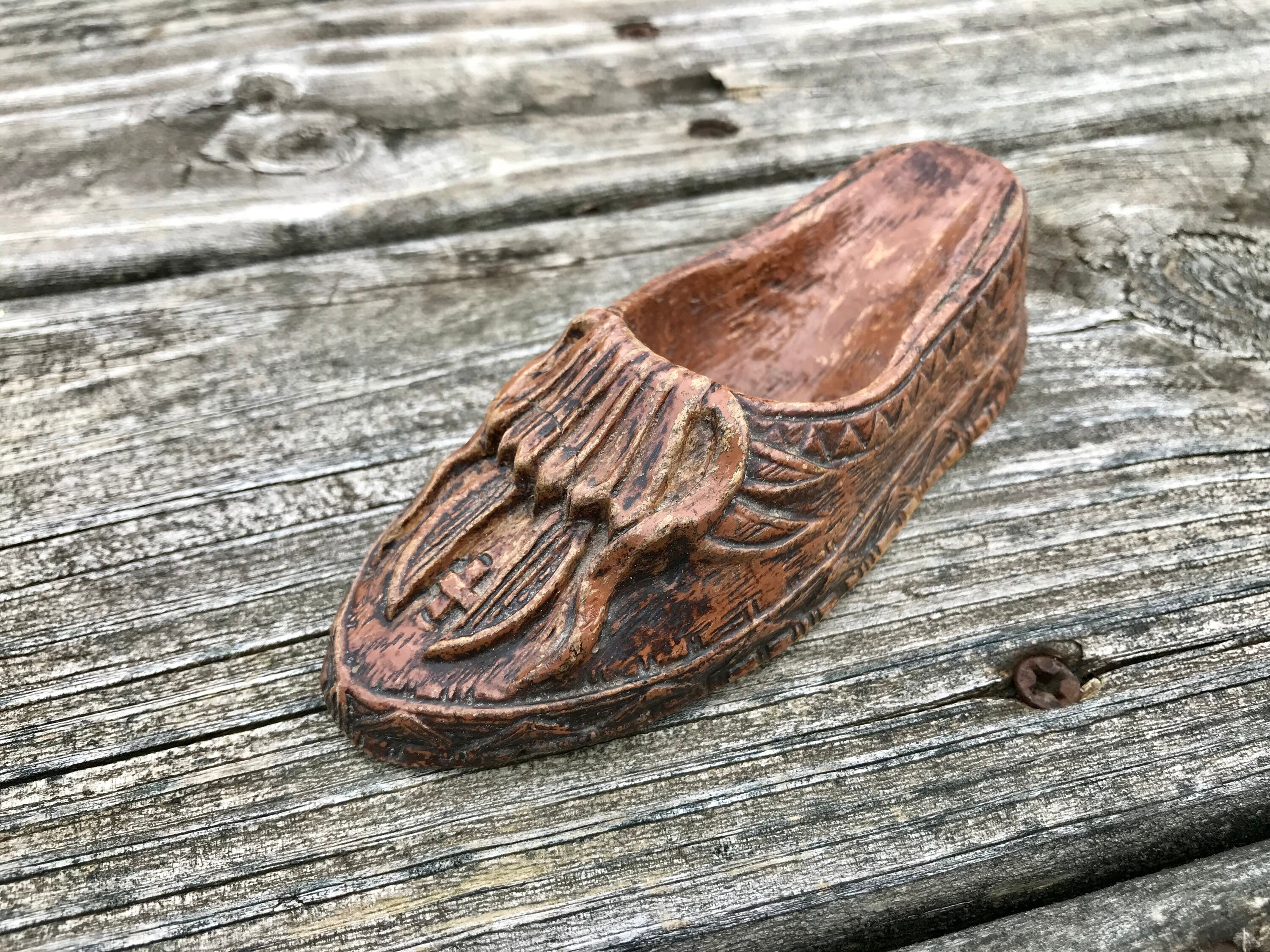 Vintage Pipe Rest Moccasin Southwestern Decor Boho Etsy