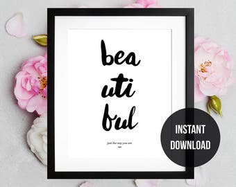 Home Decor, Nursery Wall Decor, Instant Download, Kids Poster, Wall Art, Kids Room Decor, Black and White Art, Baby Room, Nursery Prints