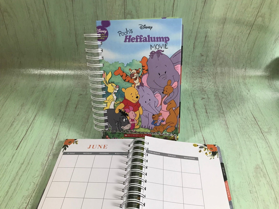 Disney planner Winnie The Pooh planner calendar storybook Etsy