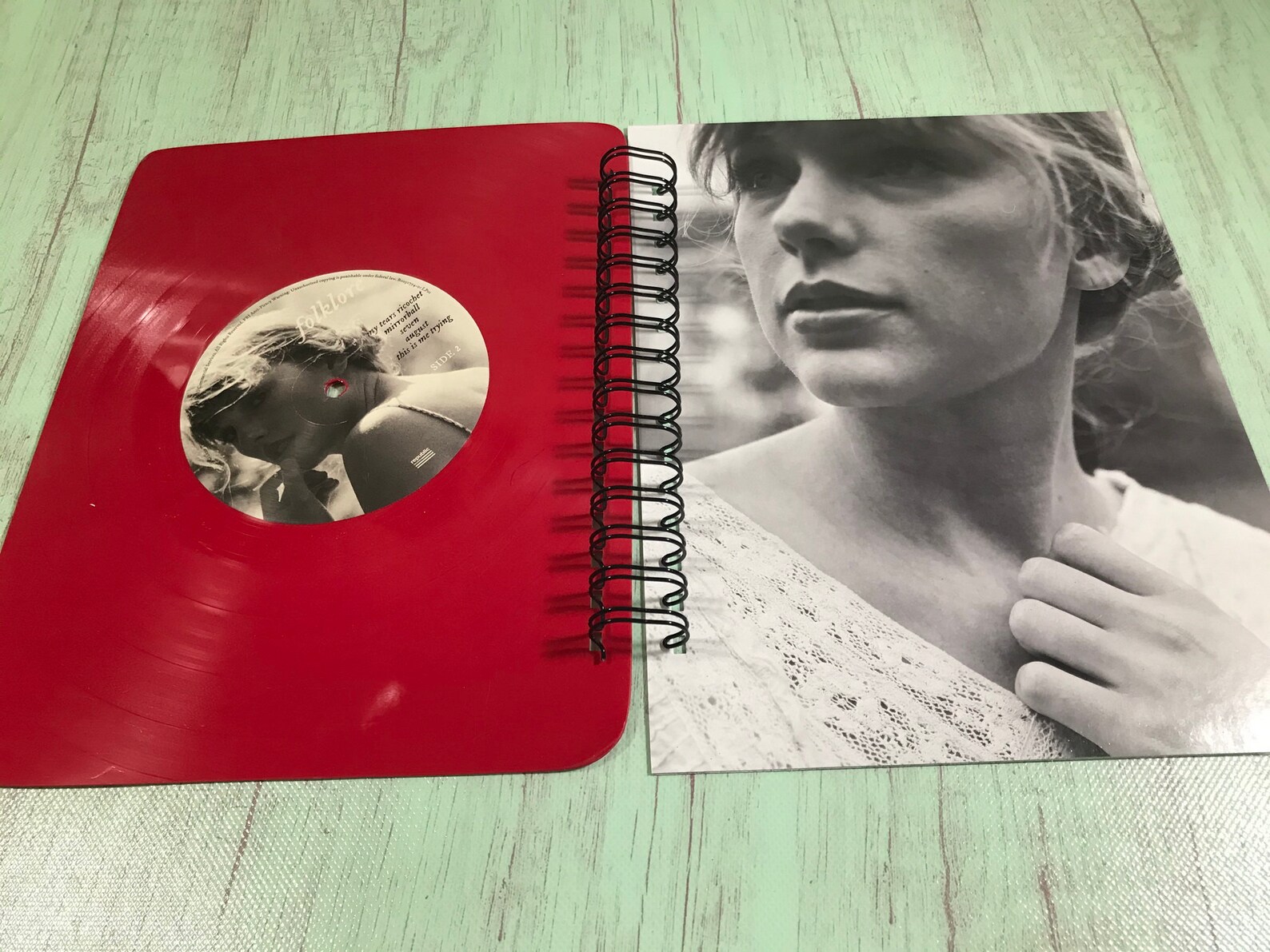 Vinyl Record Notebook Vinyl Notebook/Sketchbook/Upcycled Etsy